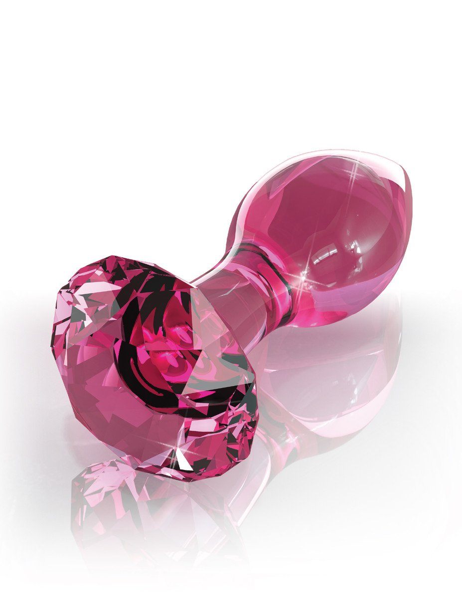 anal plug jewel b-Vibe Jewel Metal Training Butt Plug Set with Heart-Shaped Pink Jewel main image 0