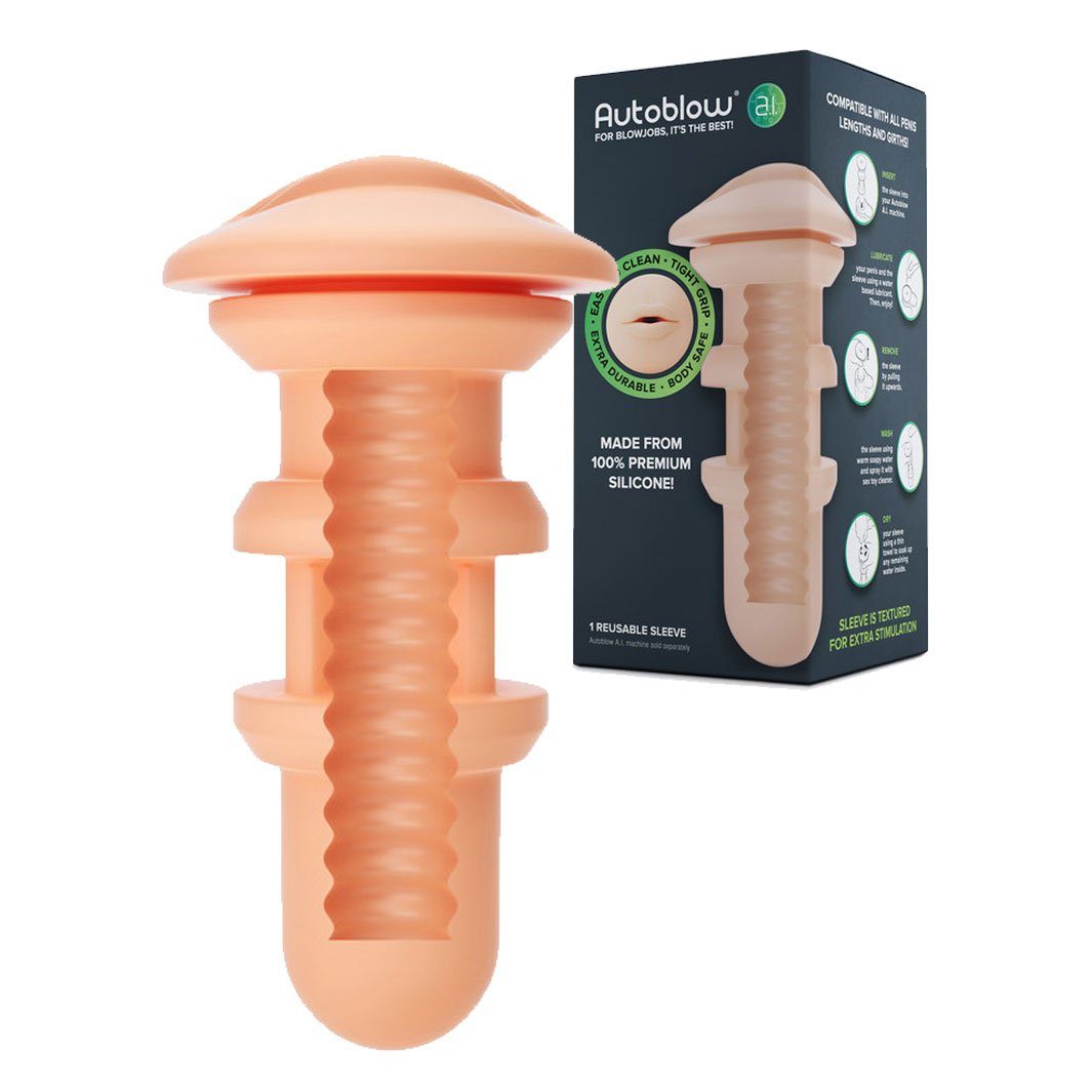 Autoblow A.I. Silicone Mouth Masturbator Sleeve - Autoblow Australia JOUJOU Autoblow A.I. Silicone Mouth Masturbator Sleeve - Autoblow Australia JOUJOU
