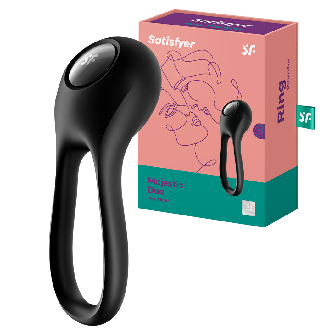 Satisfyer Majestic Duo Vibrating Cock Ring | joujou.com.au JOUJOU Satisfyer Majestic Duo Vibrating Cock Ring | joujou.com.au JOUJOU