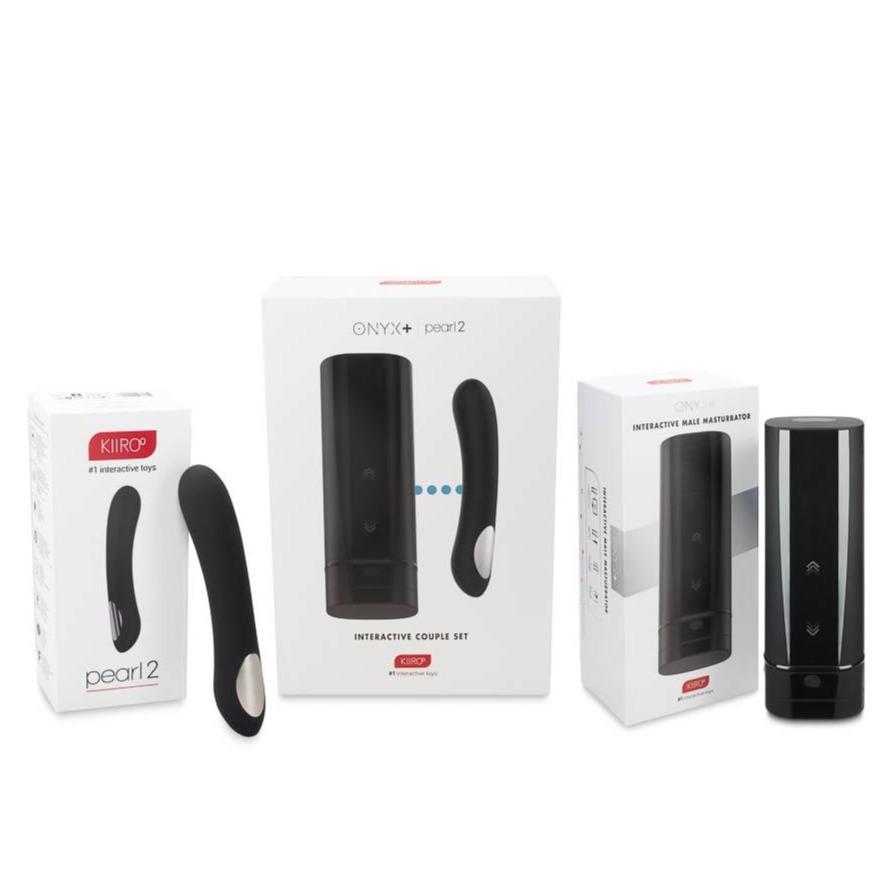 kiiroo onyx2 interactive male masturbator ONYX2 & Pearl2 Couple Set By Kiiroo Sex Toys main image 0