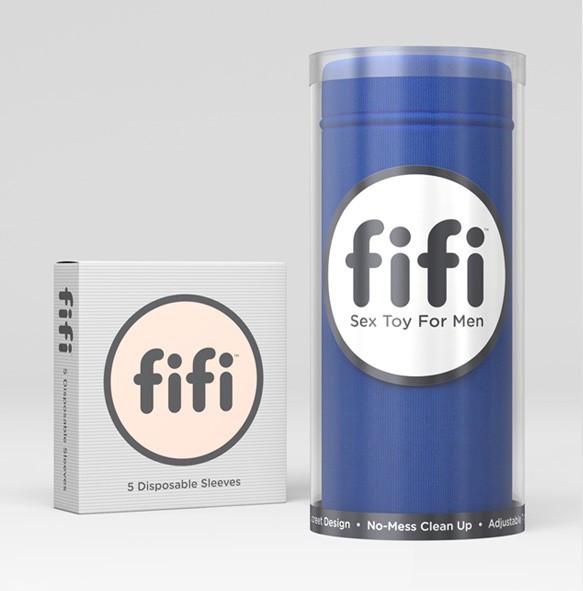 Fifi Male Masturbator Blue with 5 Sleeves  JOUJOU