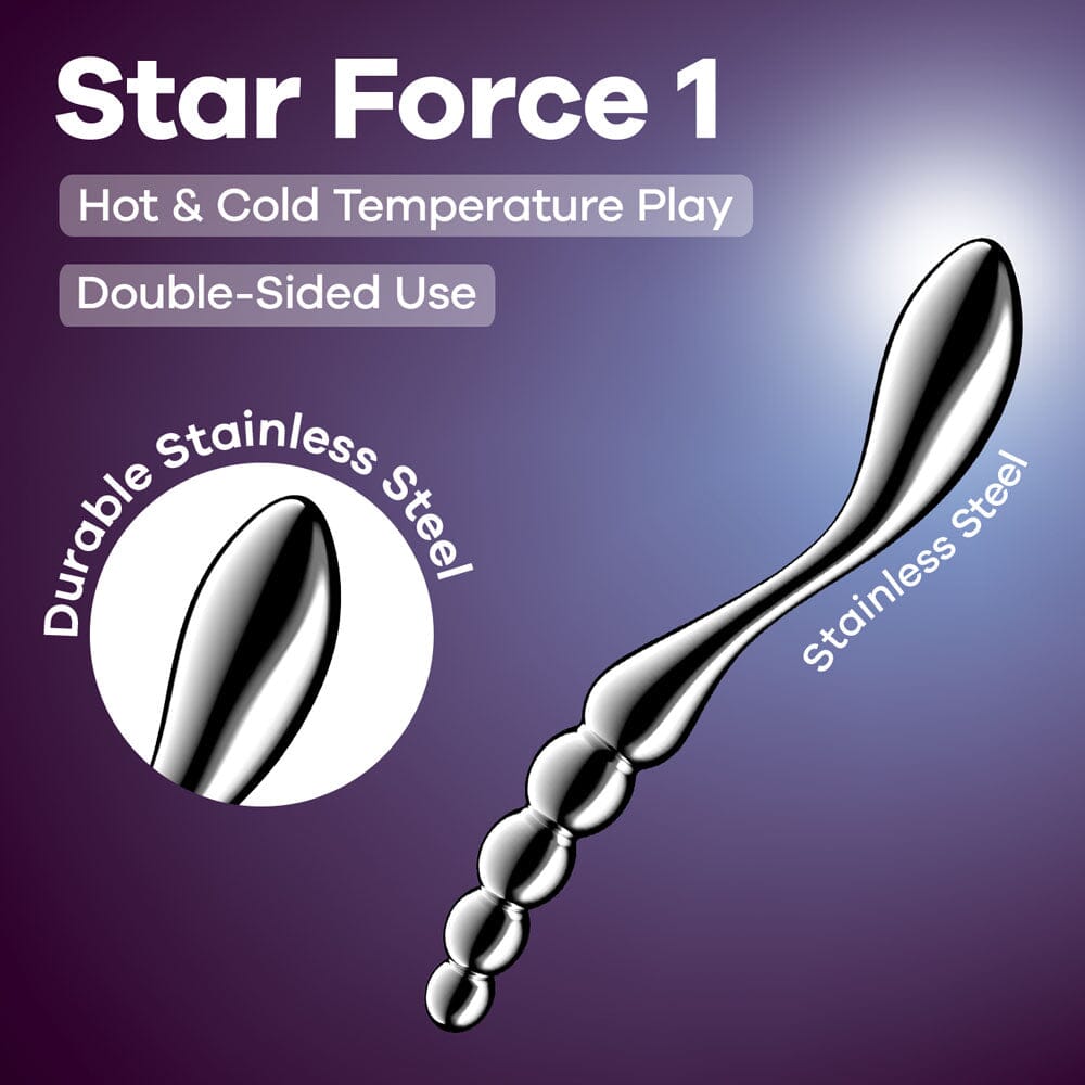 Satisfyer Star Force 1 Stainless Steel Dildo - joujou.com.au
