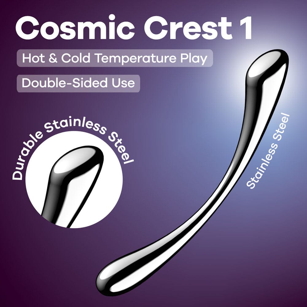 Satisfyer Cosmic Crest 1 Stainless Steel Dildo - joujou.com.au