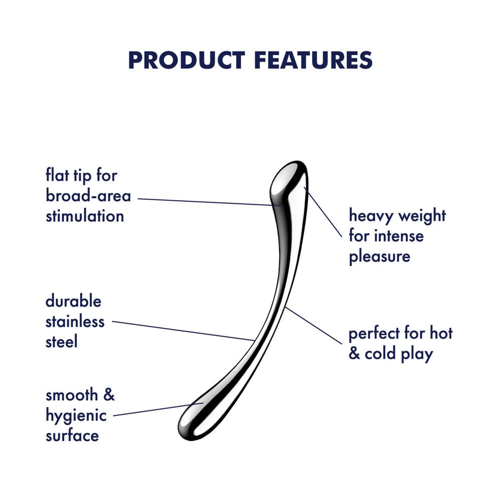 Satisfyer Cosmic Crest 1 Stainless Steel Dildo - joujou.com.au