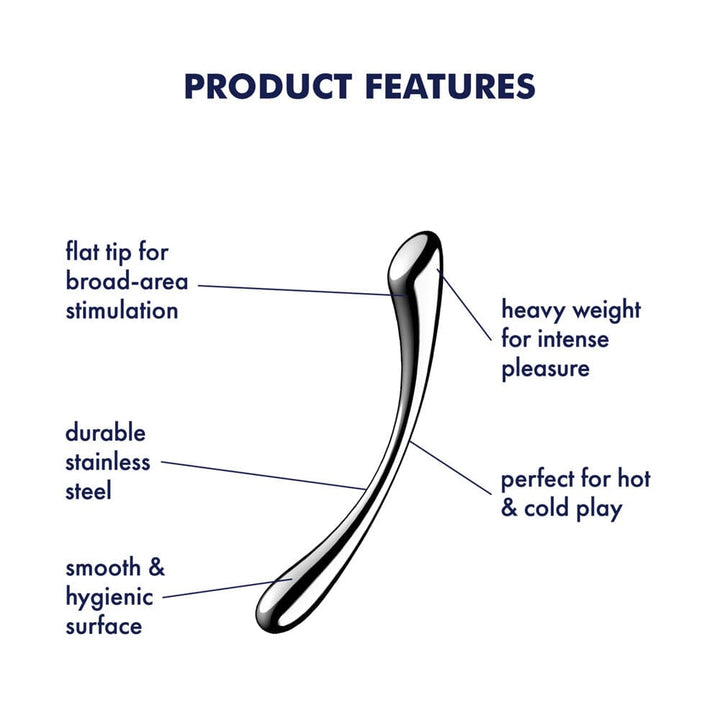 Satisfyer Cosmic Crest 1 Stainless Steel Dildo - joujou.com.au