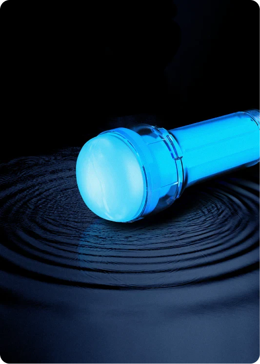 Kiiroo Feelglow Glow in the Dark Stroker - joujou.com.au