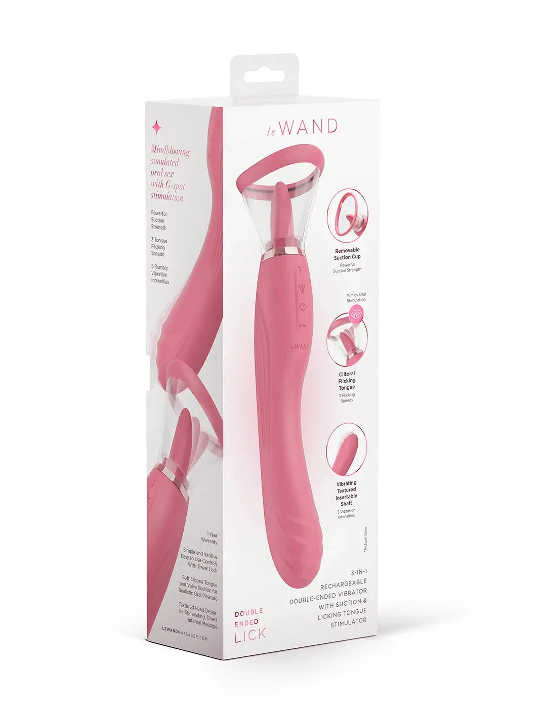 Le Wand Lick Rechargeable Double-Ended Vibrator - joujou.com.au