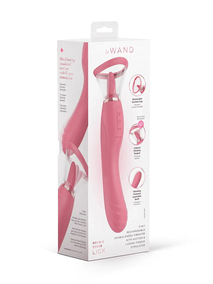 Le Wand Lick Rechargeable Double-Ended Vibrator - joujou.com.au
