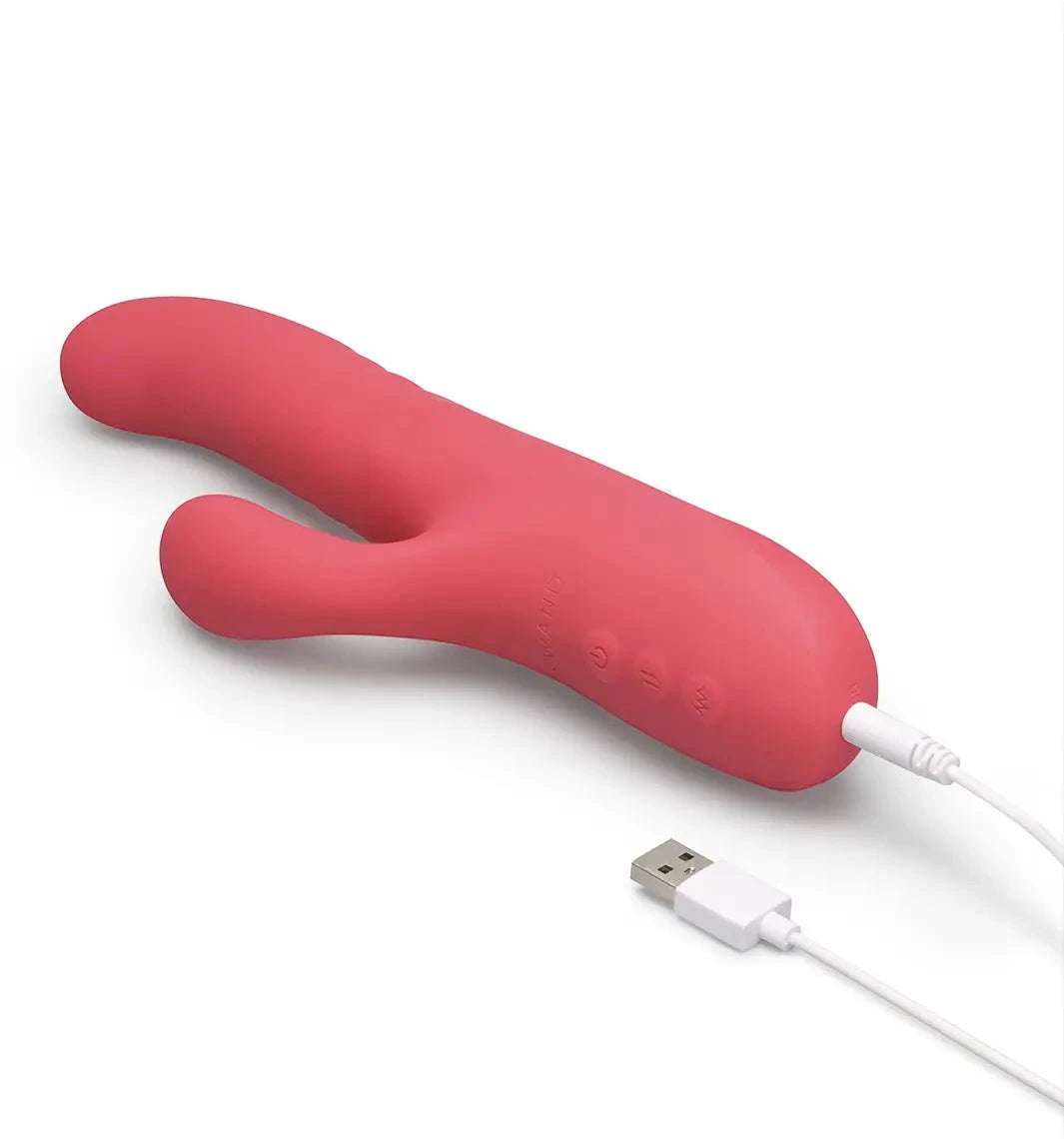 Using Thrusting Rabbit Le Wand Thrust | Rechargeable Thrusting Rabbit Vibrator – JOUJOU