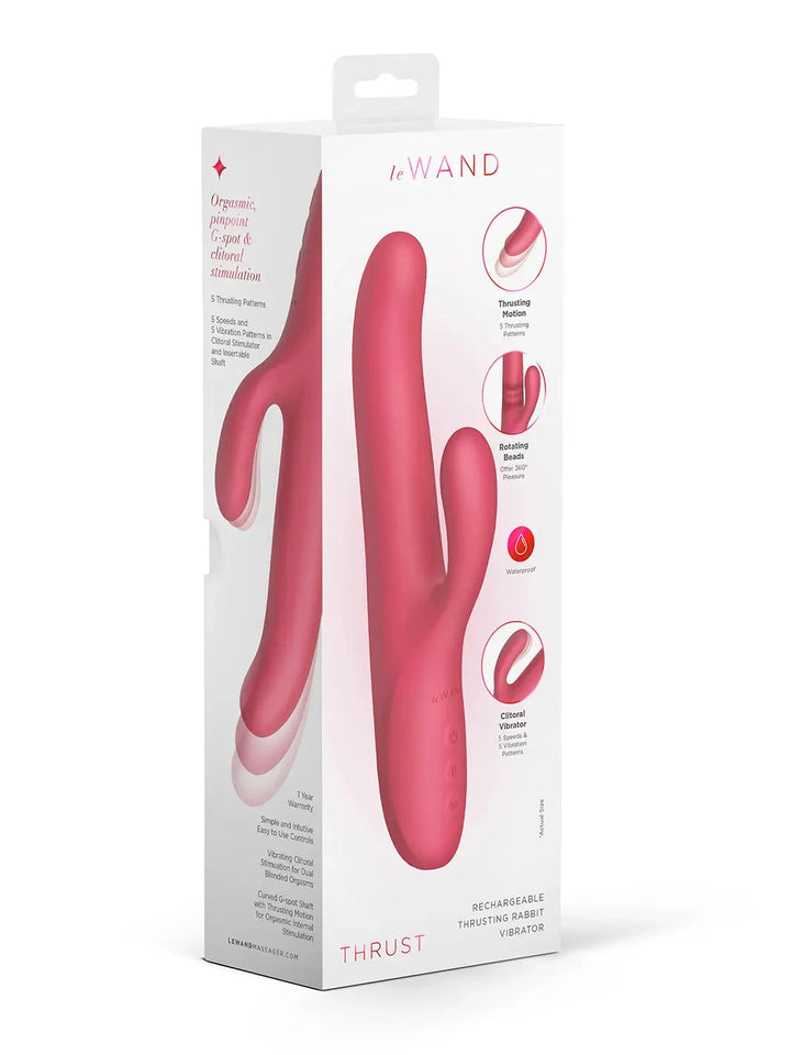 Le Wand Thrust Rechargeable Thrusting Rabbit Vibrator - joujou.com.au