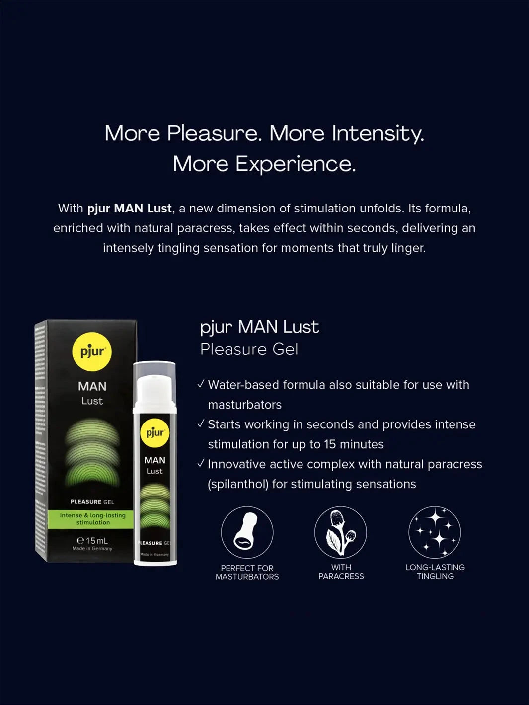 Pjur Man Lust Arousal Gel - joujou.com.au