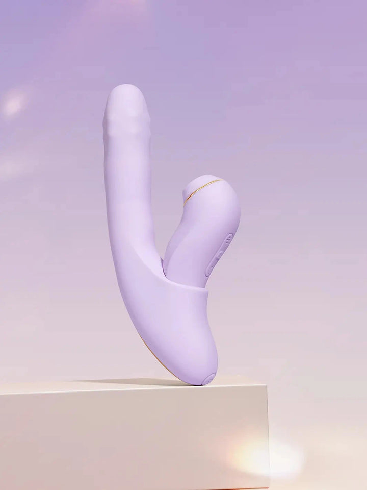 Svakom Duoglow Thrusting Vibrator With Pulsating Stimulator - joujou.com.au