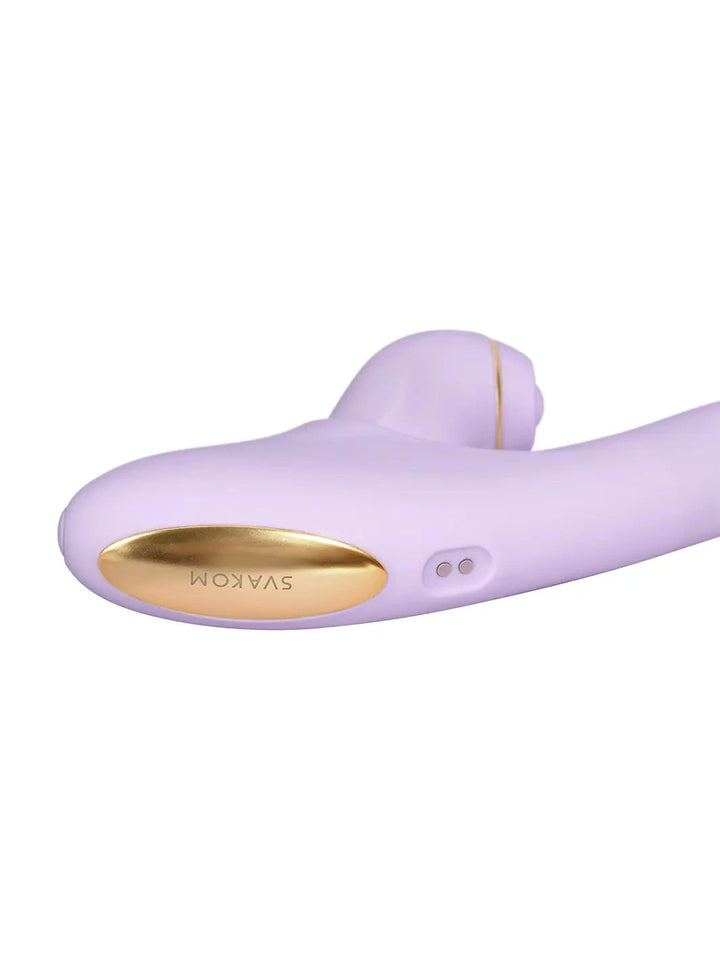 Svakom Duoglow Thrusting Vibrator With Pulsating Stimulator - joujou.com.au