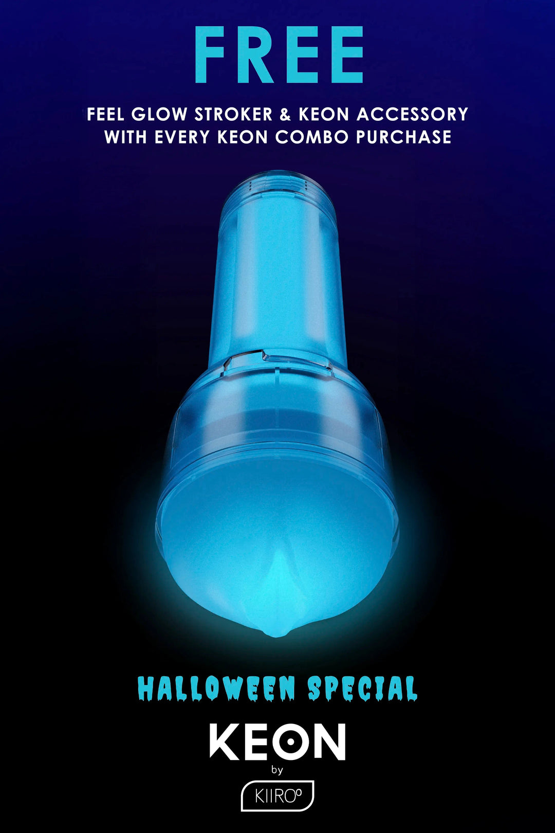 Kiiroo Feelglow Glow in the Dark Stroker - joujou.com.au