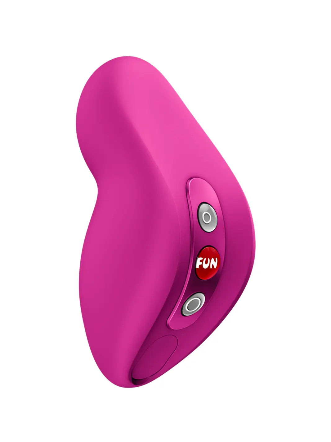 FUN FACTORY Allure in pink angled view showing compact ergonomic silicone design and simple control buttons.
