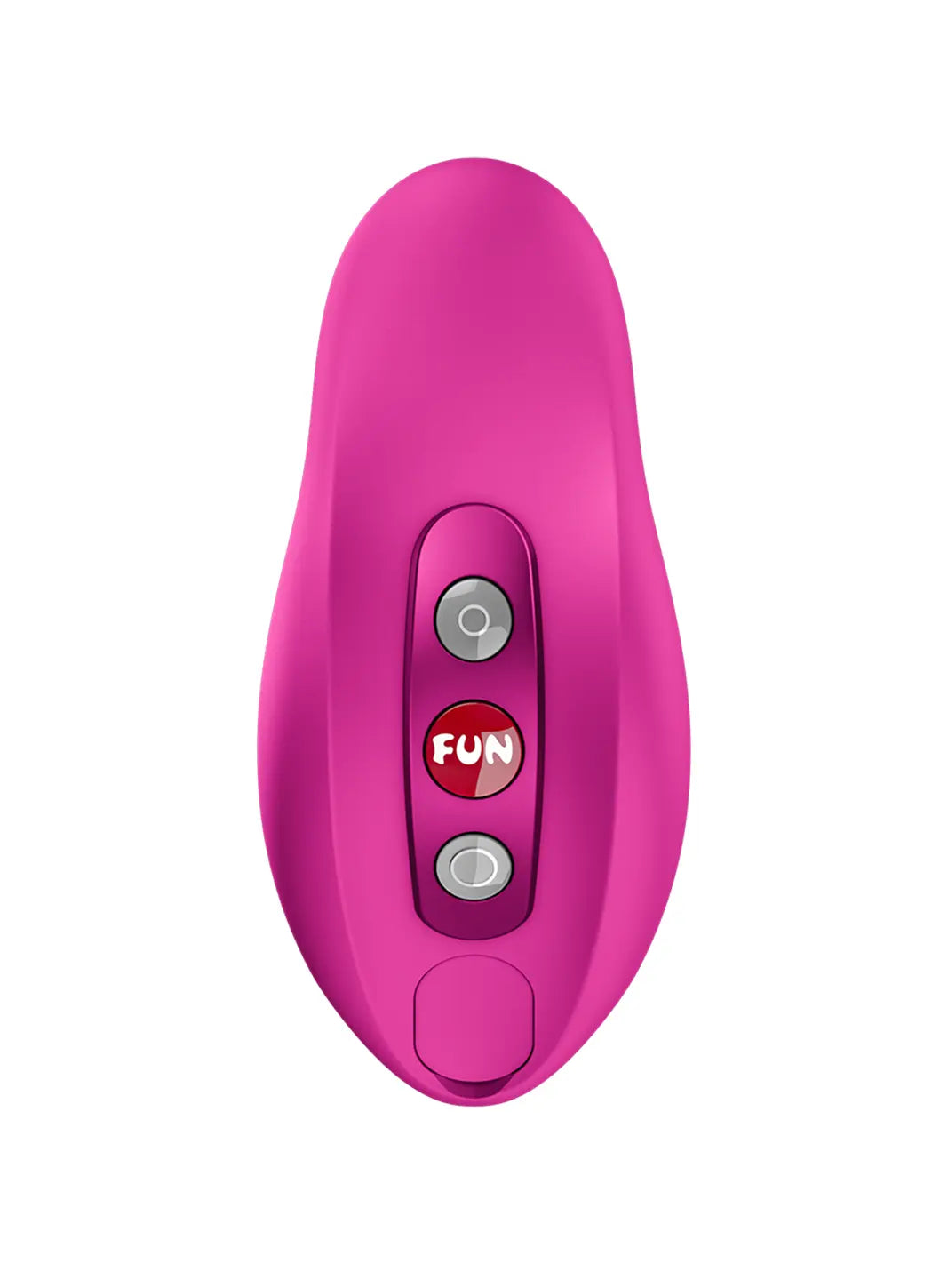FUN FACTORY Allure in pink front view with smooth silicone finish and easy-to-use control buttons.