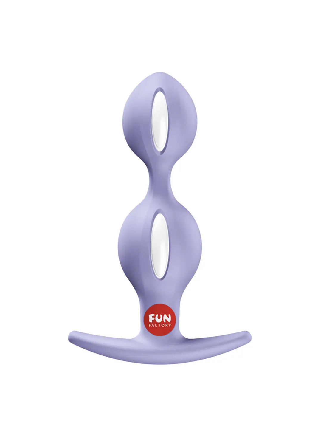 FUN FACTORY B BALLS DUO purple weighted anal beads with secure flared base