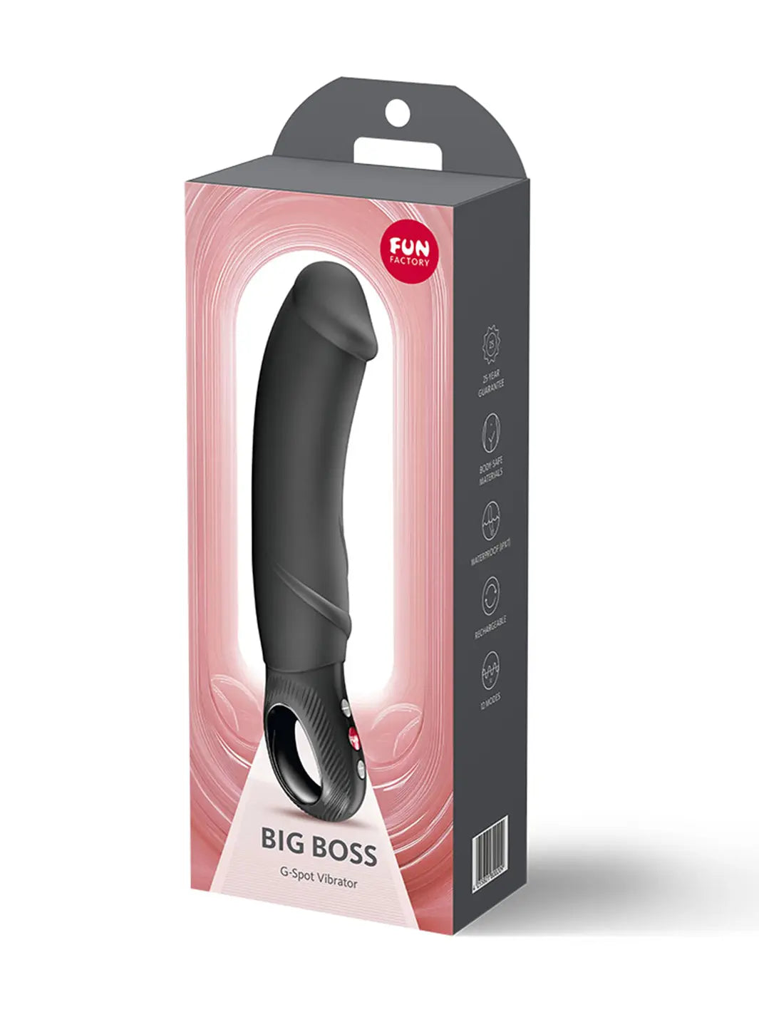 Fun Factory BIG BOSS Black vibrator retail box front packaging