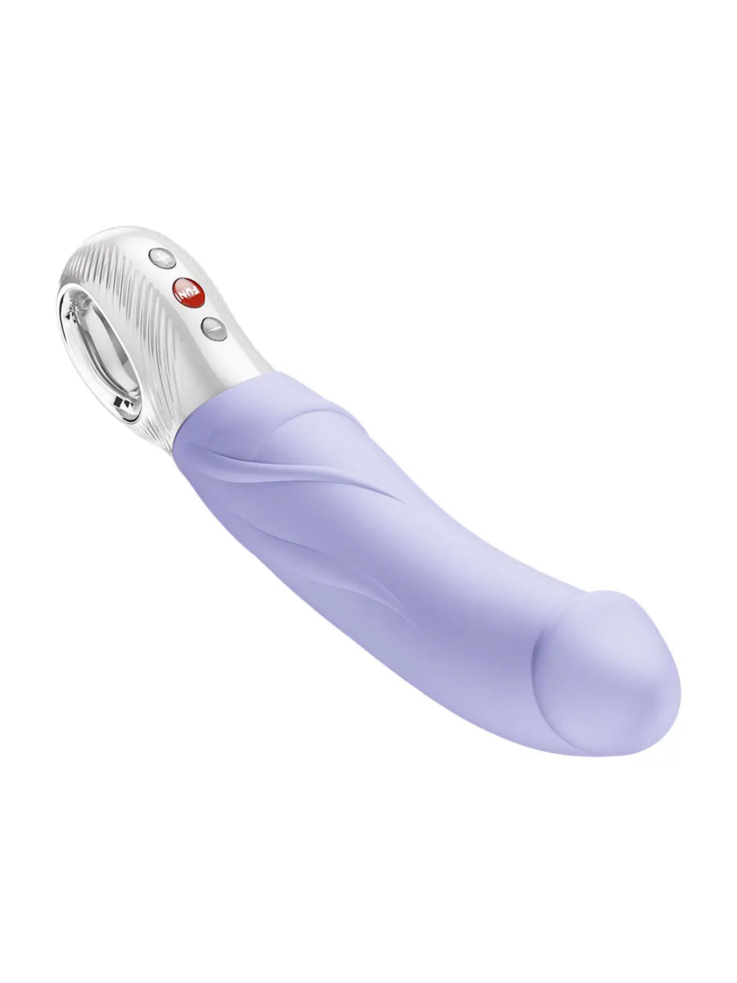 Fun Factory BIG BOSS Purple XL vibrator angled view showing curved shape