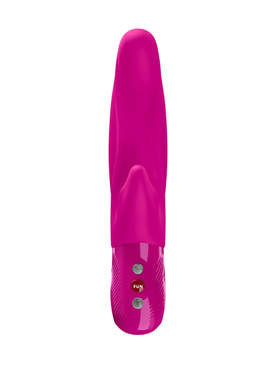 FUN FACTORY Lady Bi in magenta upright view highlighting the curved body and control buttons.