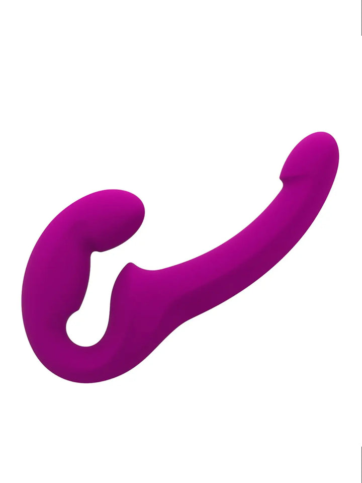 Fun Factory Share Lite silicone strapless strap-on in Blackberry Pink