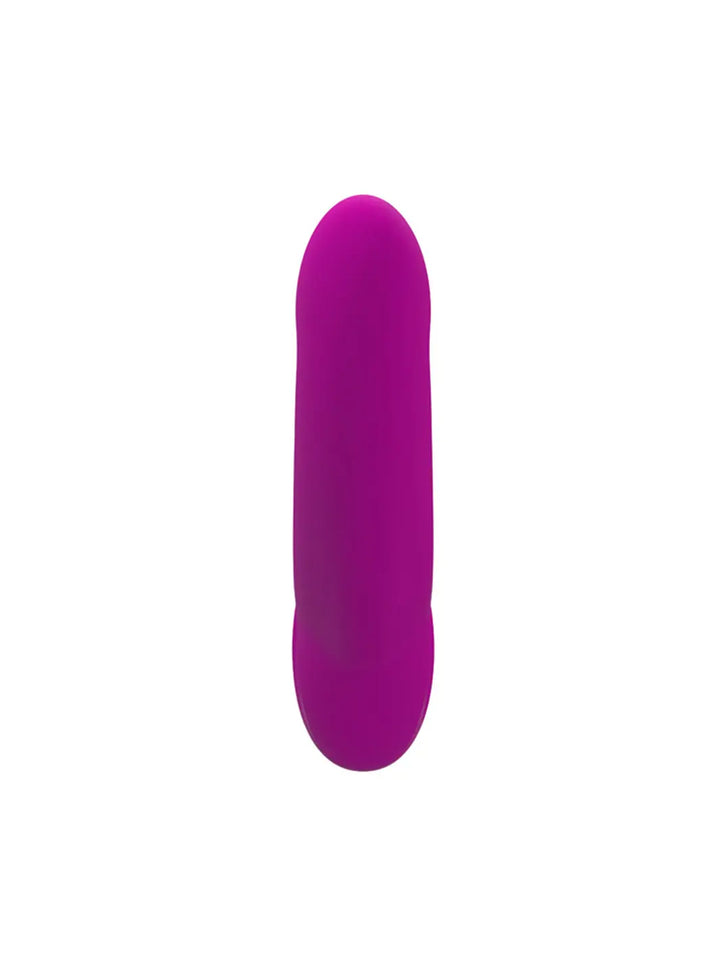 Close-up of the smooth silicone finish on the Fun Factory Share Lite in Blackberry Pink