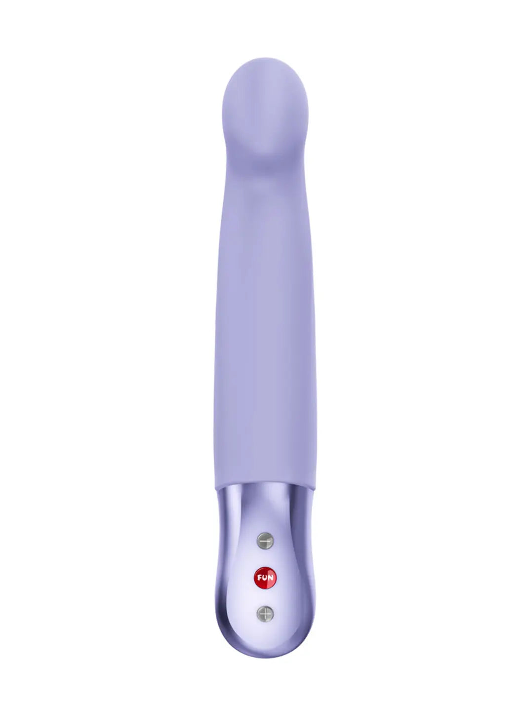 FUN FACTORY Stronic G in purple front view with smooth silicone finish and simple control buttons.