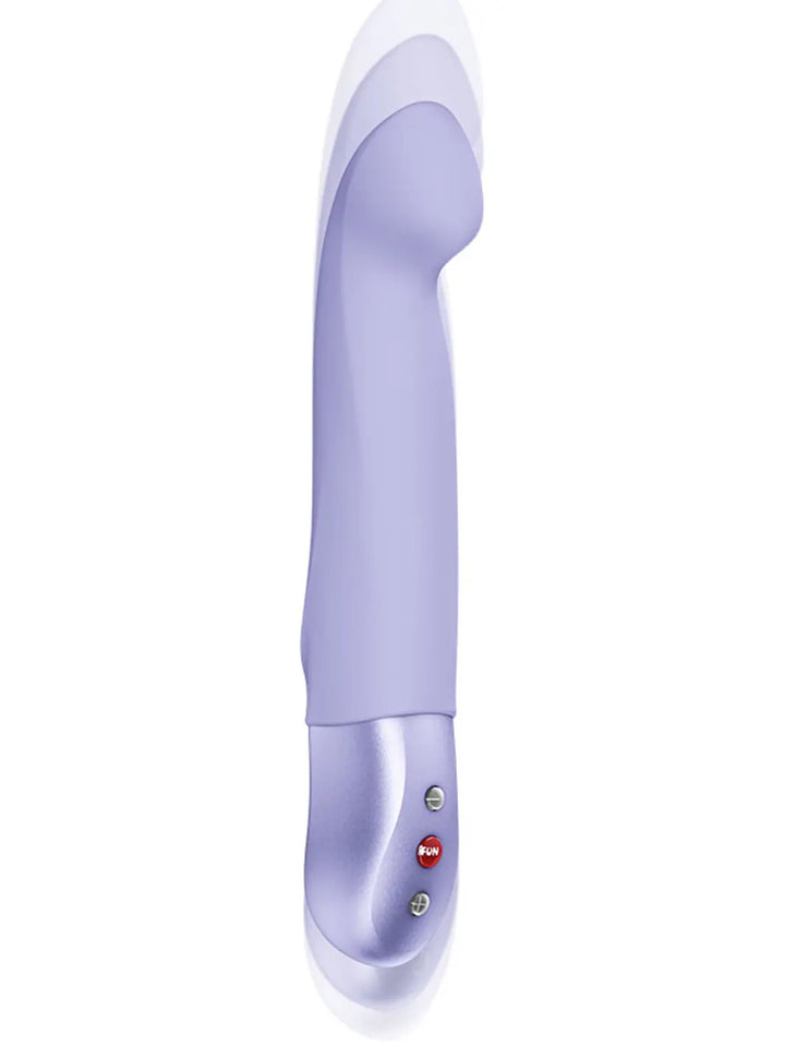 FUN FACTORY Stronic G in purple side view highlighting the curved tip and sleek ergonomic shape.