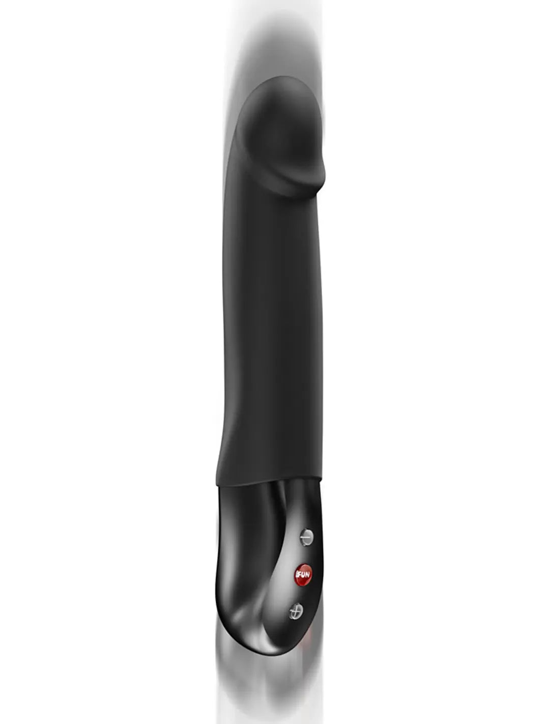 FUN FACTORY Stronic Real in bottle green motion view highlighting the thrusting design and sleek profile.