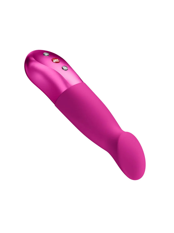FUN FACTORY Sundaze in magenta lifestyle angle with soft motion blur and sleek silicone silhouette.