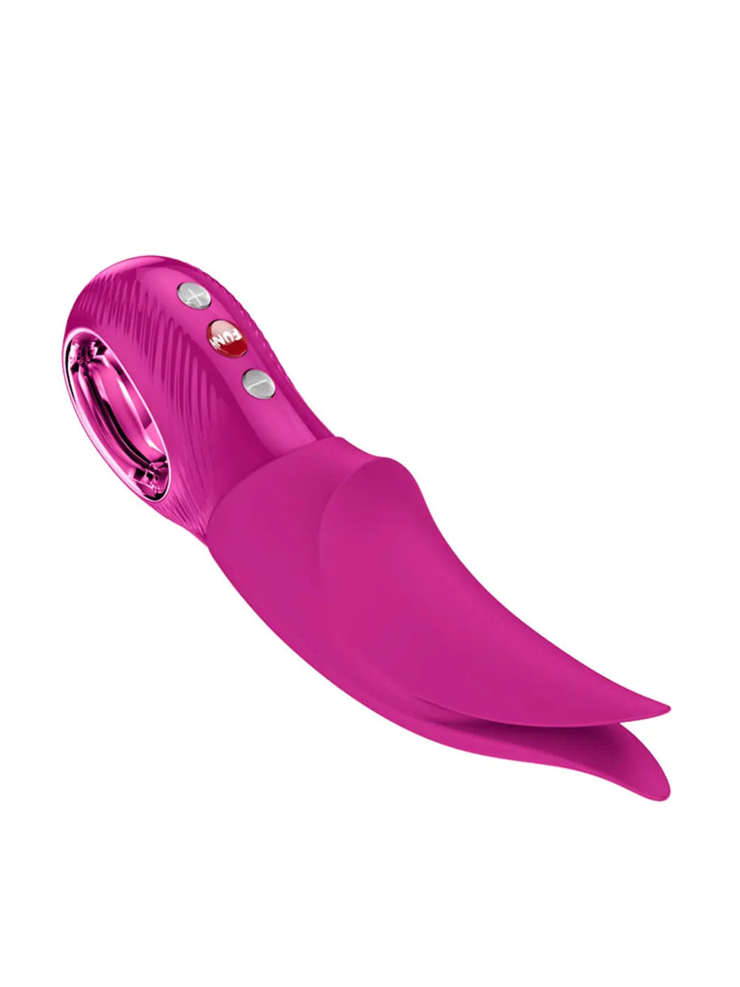 FUN FACTORY Volta in magenta side view highlighting the slim curved shape and precision tips.