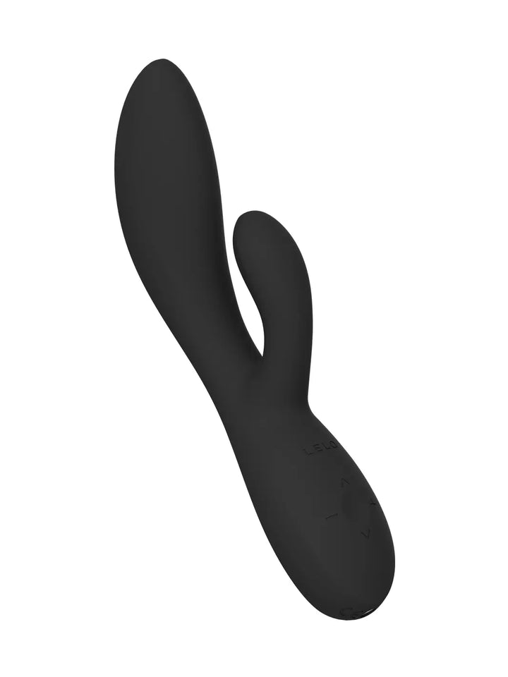LELO Ina Thrust black back view with sleek premium silicone finish.