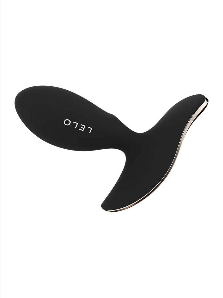 LELO Surfer 2 in black side view highlighting the slim curved profile and premium finish.