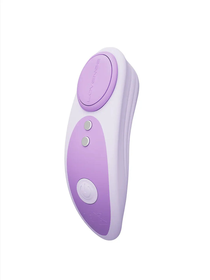 Lovense Ferri Reserve app-controlled panty vibrator in purple and white