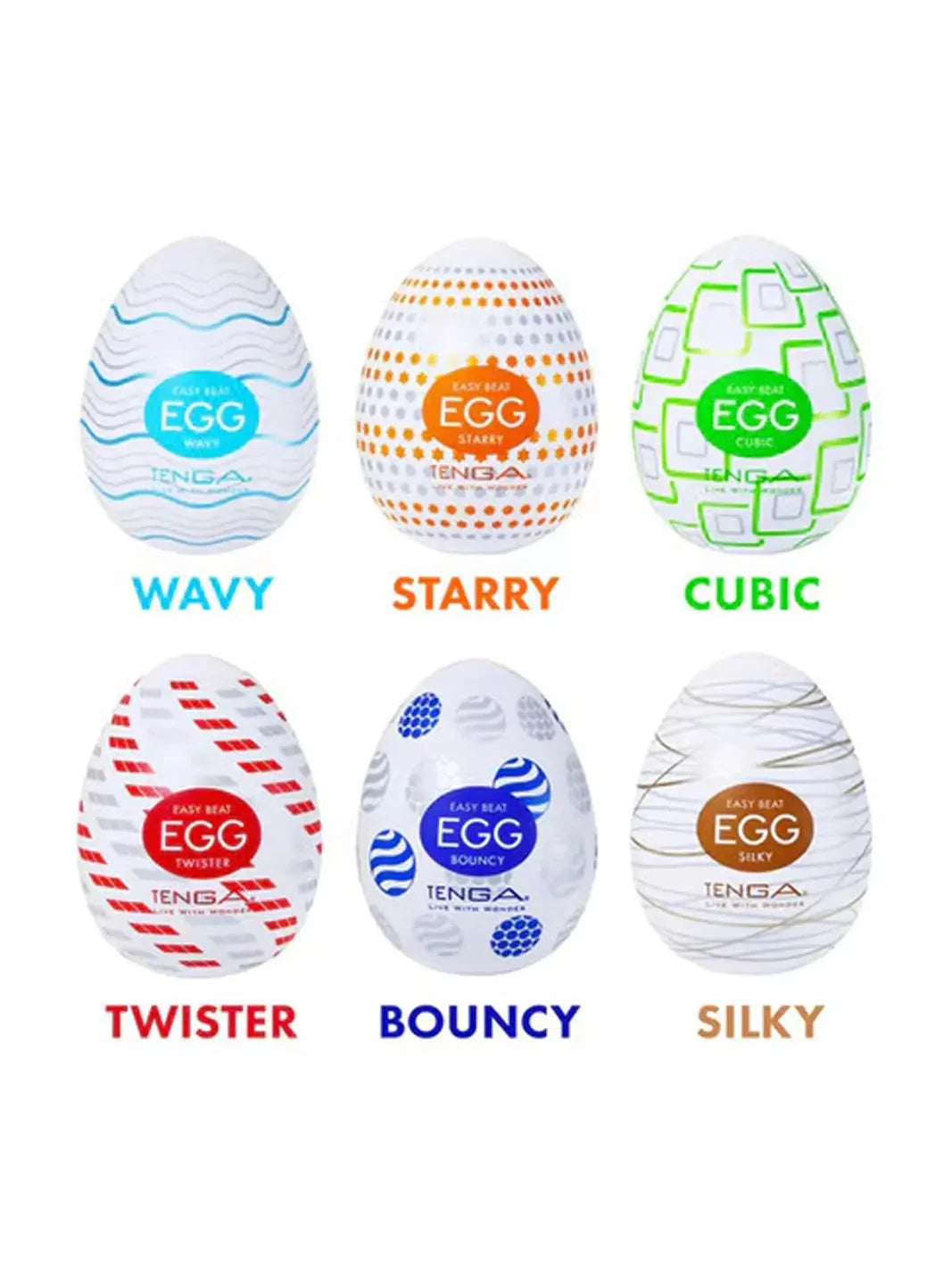 Tenga Variety Pack Of 6 Eggs - joujou.com.au