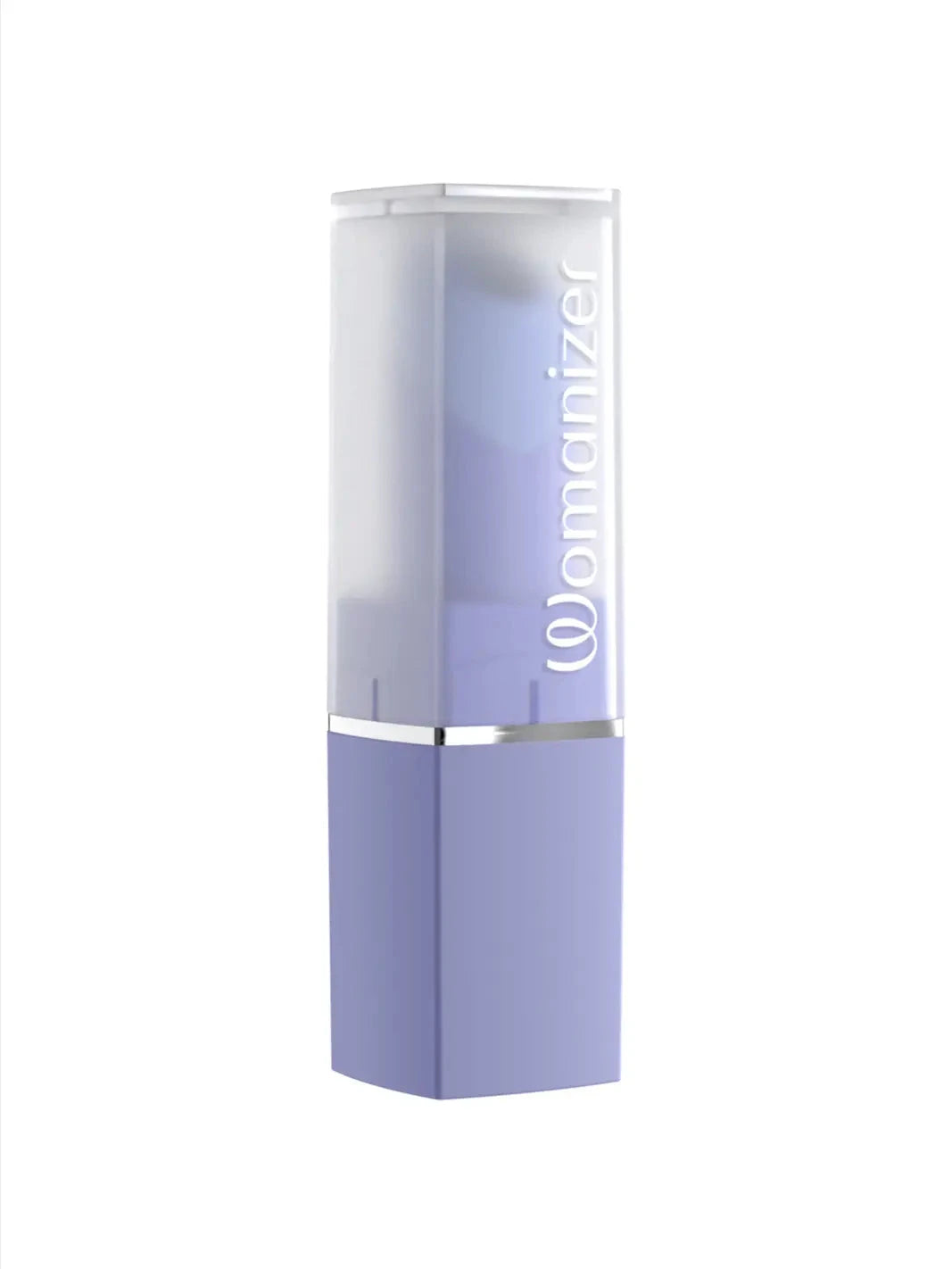 Womanizer Beauty in lilac closed view showing discreet lipstick-style cover and compact design.