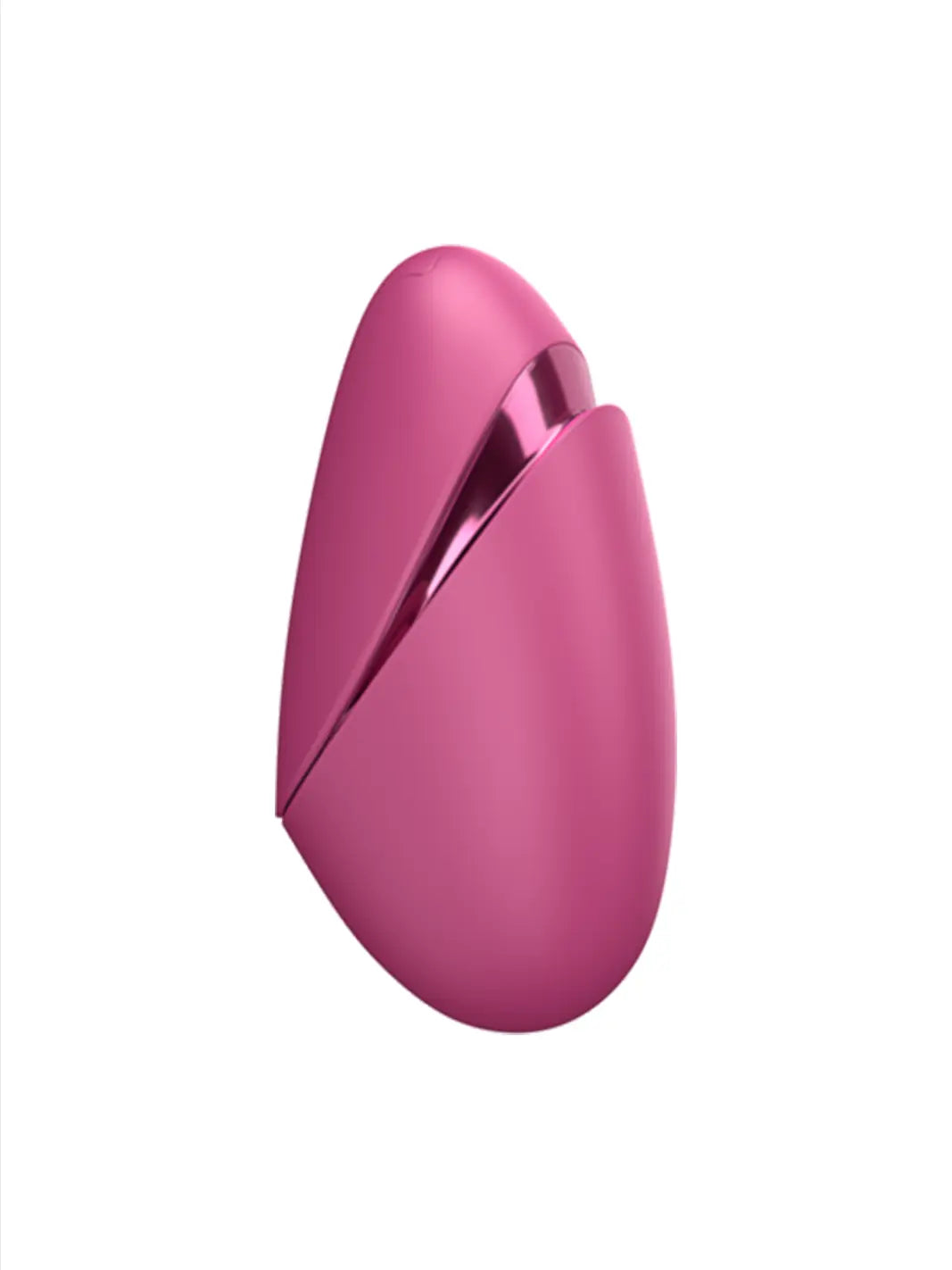 Womanizer Next Liberty in Pink front view with sleek curved body and metallic accent.