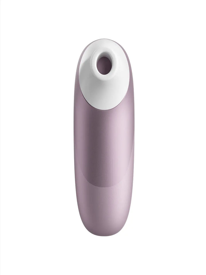 Womanizer Pro lilac top view showing the soft Pleasure Air opening.