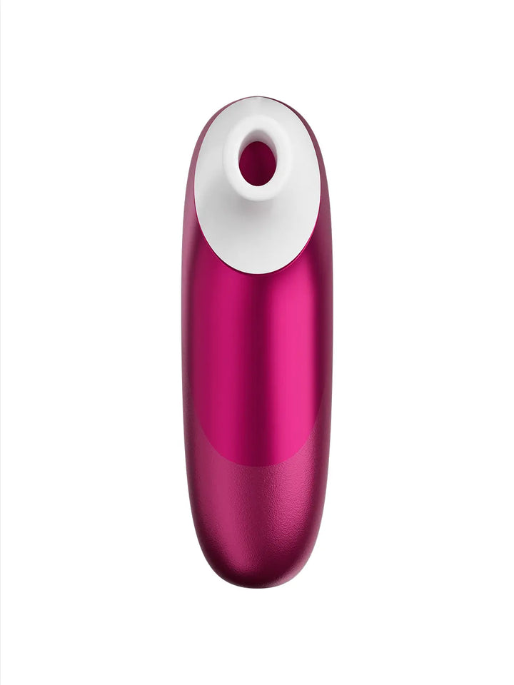 Womanizer Pro pink top view showing the soft Pleasure Air stimulation opening.
