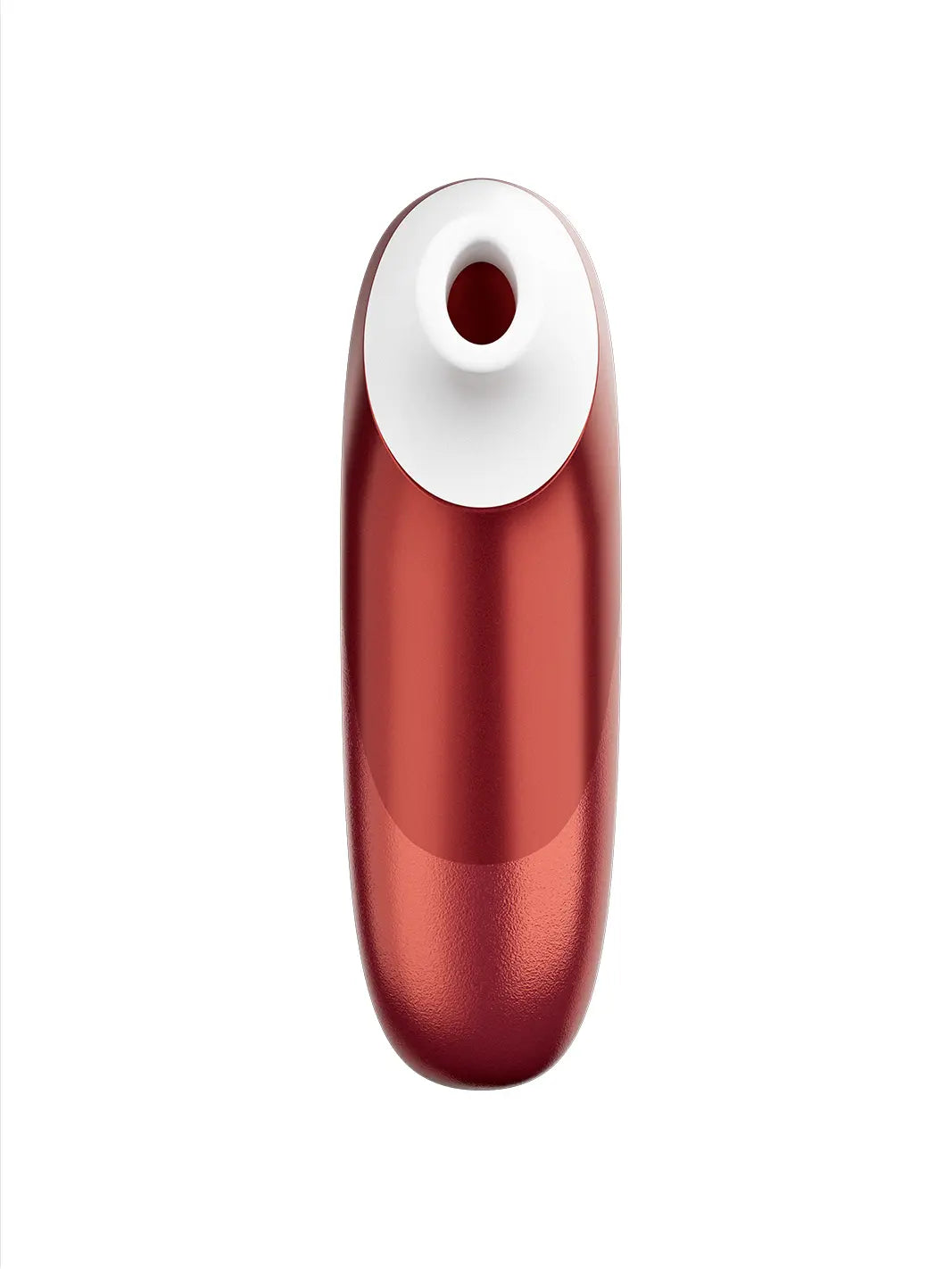 Womanizer Pro red top view showing the soft Pleasure Air opening.