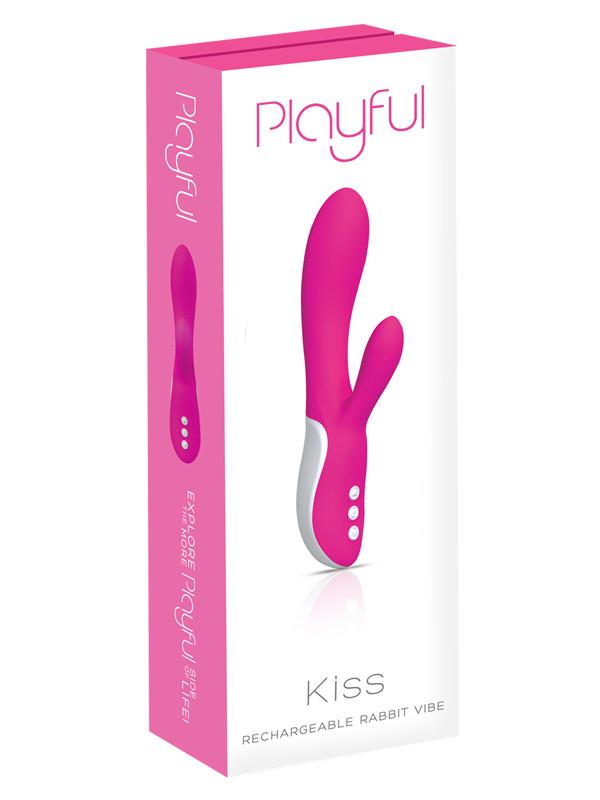 Playful Kiss Silicone Rechargeable Pink