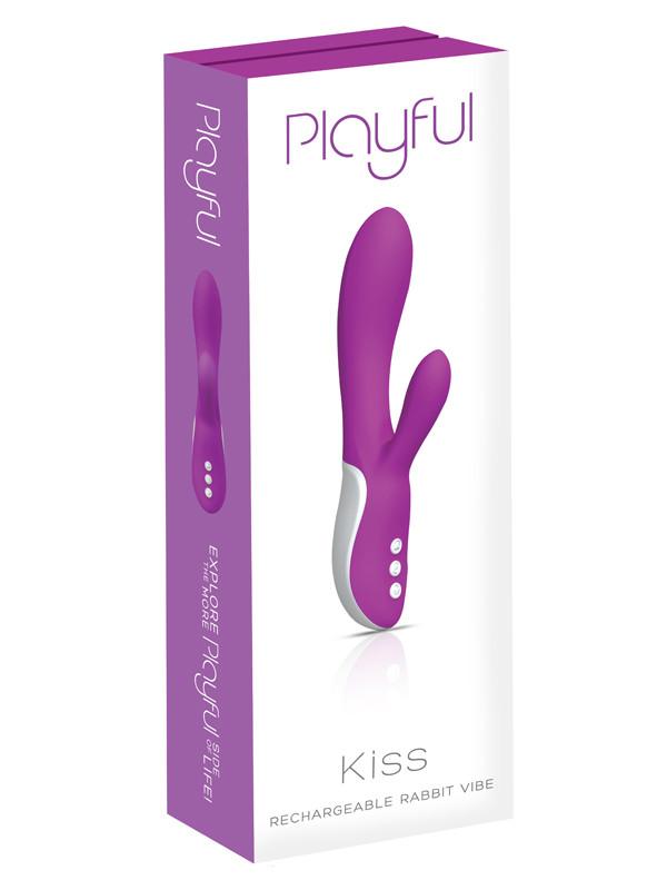 Playful Kiss Silicone Rechargeable Purple