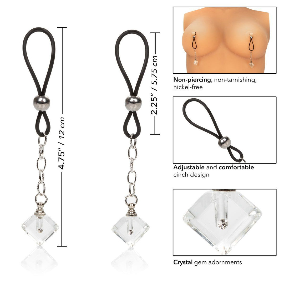 Nipple Jewellery Crystal Gem Clamshell by Nipple Play - joujou.com.au