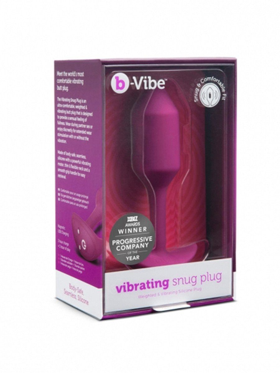 B-Vibe Vibrating Snug Plug M - Weighted Butt Plugs | joujou.com.au JOUJOU B-Vibe Vibrating Snug Plug M - Weighted Butt Plugs | joujou.com.au JOUJOU