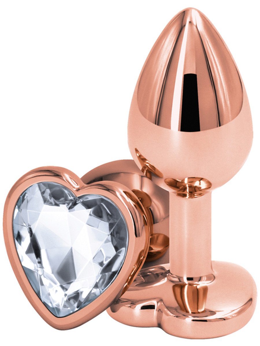 Rear Assets Rose Gold Small Heart Diamond Butt Plug | JOUJOU Rear Assets Rose Gold Small Heart Diamond Butt Plug | JOUJOU
