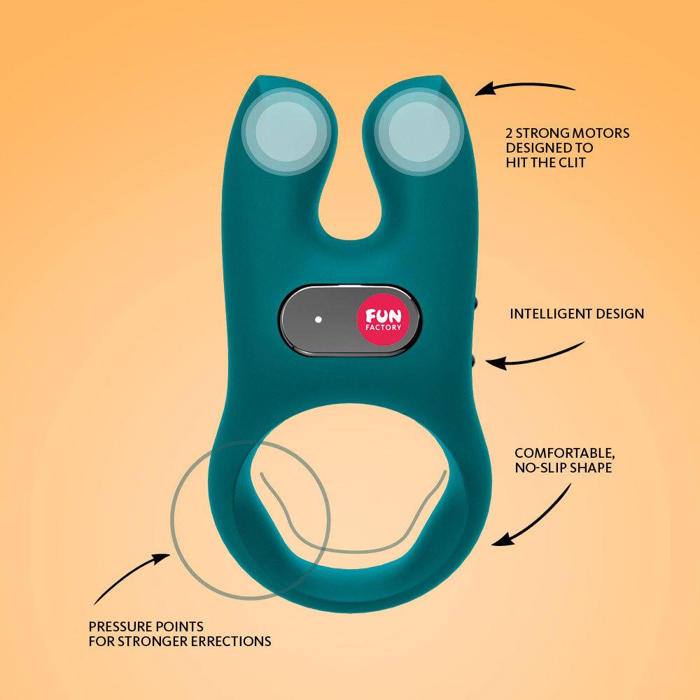 Fun Factory NOS Vibrating Penis Ring - JOUJOU Fun Factory NOS Vibrating Penis Ring - JOUJOU