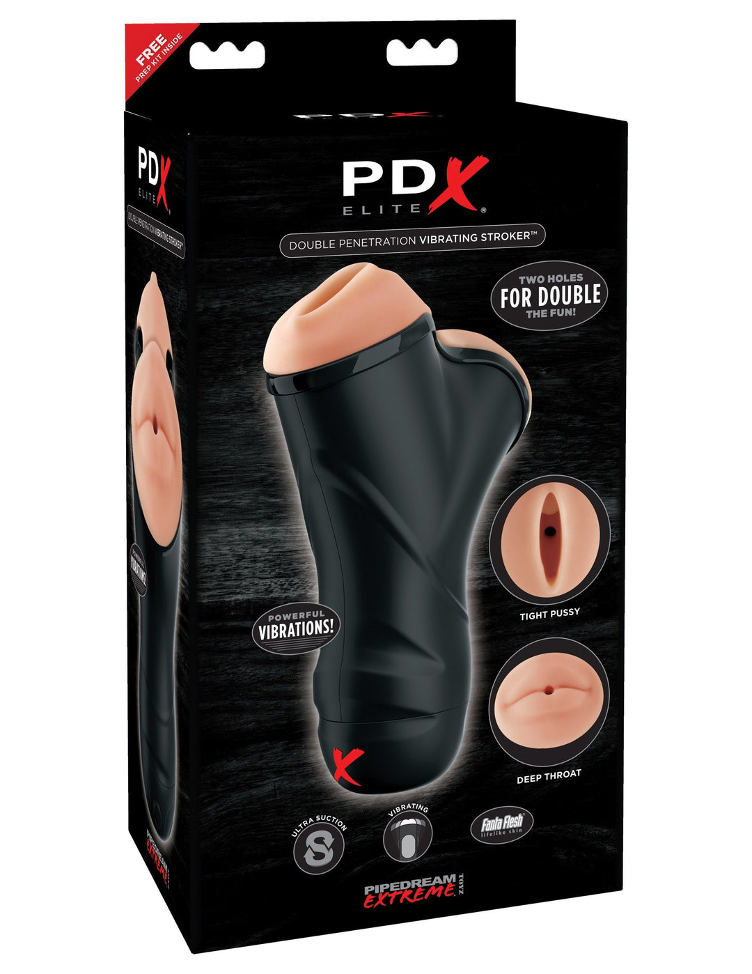 PDX Elite Double Penetration Vibrating Stroker JOUJOU PDX Elite Double Penetration Vibrating Stroker JOUJOU