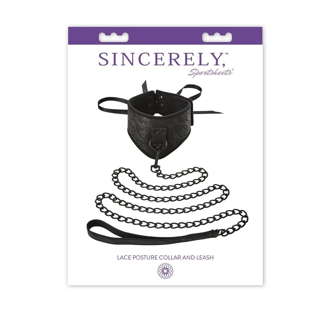 Sincerely Lace Posture Collar & Leash - joujou.com.au