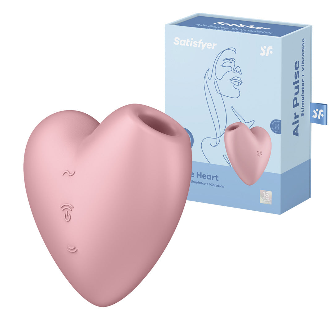 Satisfyer Cutie Heart Air Pulse Stimulator with Vibration JOUJOU Satisfyer Cutie Heart Air Pulse Stimulator with Vibration JOUJOU