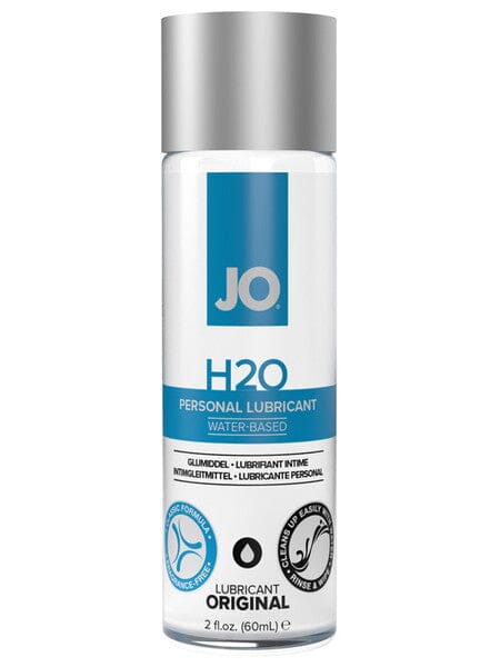 JO H2O Original Personal Lubricant 60ml compact bottle with blue and silver packaging.